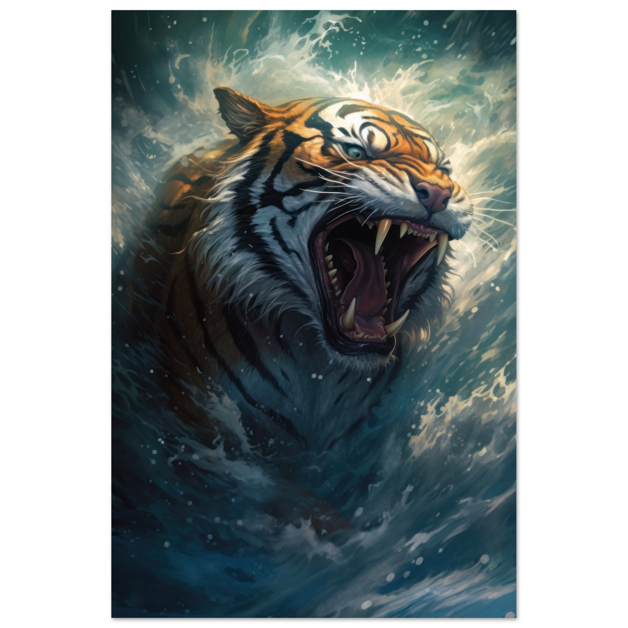Raging Tiger - Portrait
